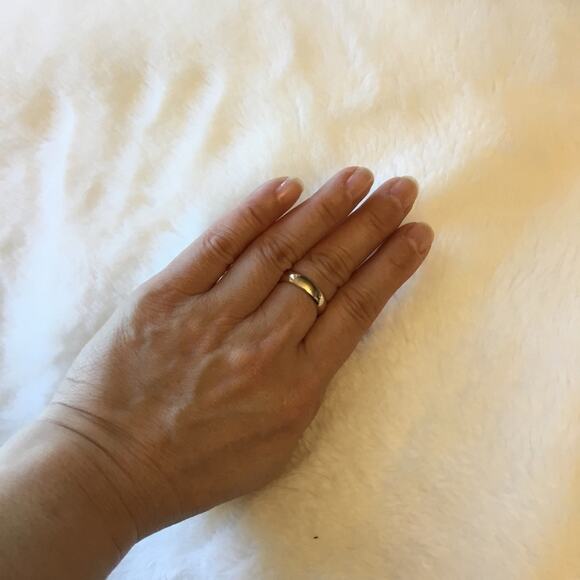 Gold Statement Cocktail Ring with White Opal Stone - Picture 10 of 11